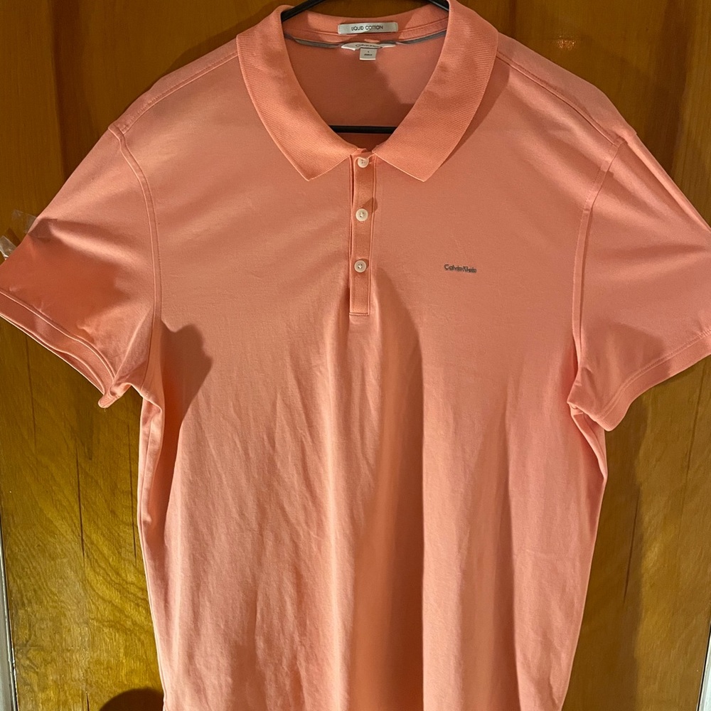 Calvin Klein pink polo